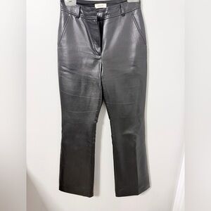 BABATON Black Leather Pants